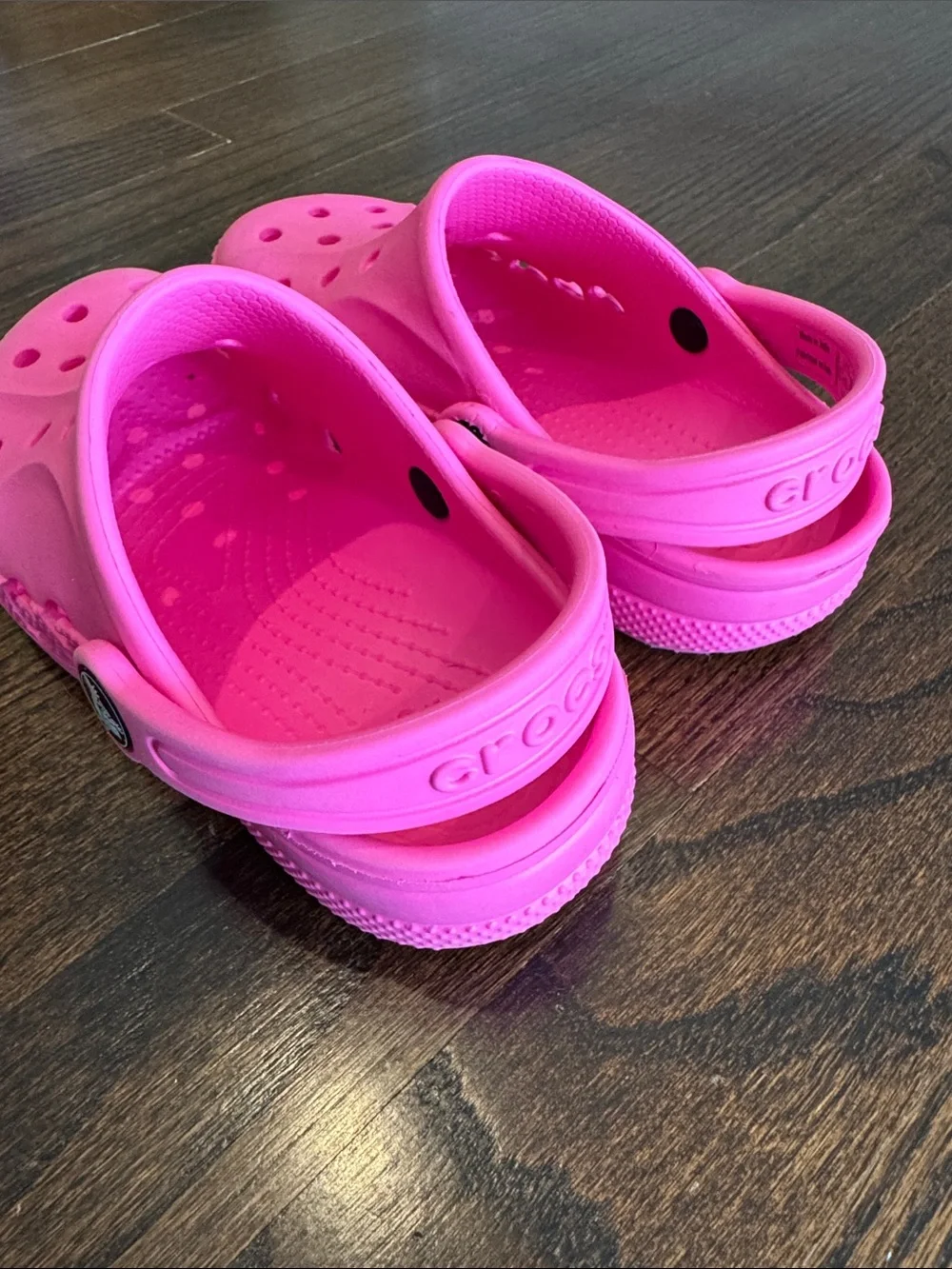 Crocs Kids’ Baya Clog Electric Pink Girls Size C11 Toddler Slip-On Sandals